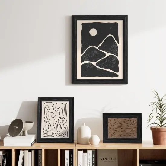 8x10 Picture Frames Set of 2, Ornate Vintage Photo Frame for Wall or Tabletop, Display 5x7 Pictures with Mat or 8x10 without Mat, Vintage Black {4}