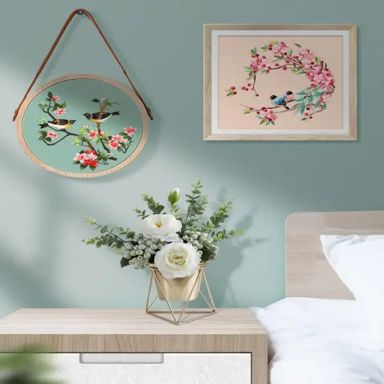 Embroidery Kit for Adult, Owl Embroidery Kit for Beginners Include Embroidery Cloth Hoops Threads for Craft Lover Hand Stitch with Embroidery Skill Techniques (Bird) {3}