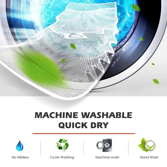 Bath Toy Holder Corner, Kids Bath Toy Net for Tub, Bathtub Holder Basket, Storage Bin Hammock Organizer, Shower Caddy Hanging Mesh Bag, Baby Bathroom Storage with 3 Suction Cups 3 Adhesive Wall Hooks {5}