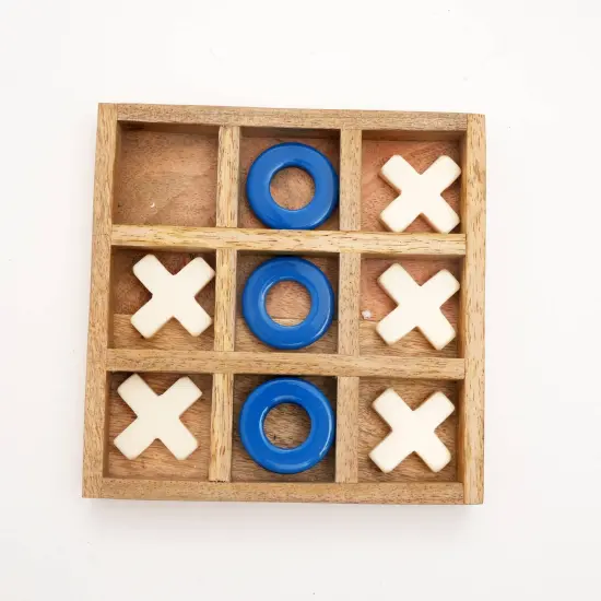 Tic-Tac-Toe Wood & Resin Board Game {5}