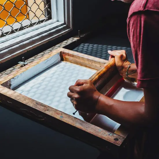 Worown 13.7 Inch Aluminum Handle Screen Printing Squeegee, 75 Durometer Ink Scraper {2}