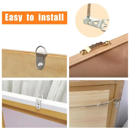 353PCS Picture Hanging Kit with Screws, Saw-tooth, D Ring Picture Hangers Assortment, Picture Hanging Hardware Tool for Frame Hanging - 7 Models {6}