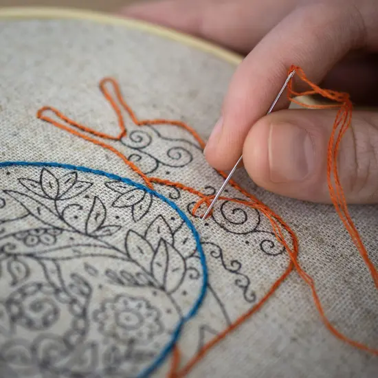 Dimensions 72-76313 Floral Moth Needlepoint Embroidery Kit for Adults, 6" D, Multicolor, 5pcs {4}