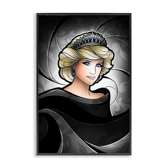 Stupell Industries Royal Peoples' Princess Framed Giclee Design by Mandie Manzano {7}