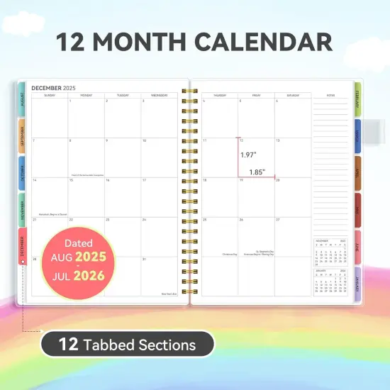 Teacher Lesson Planner 2025-2026 - 8.5"x11" (Color Stripe) {2}