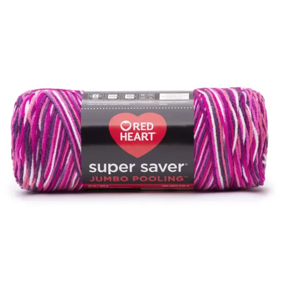 Red Heart Super Saver Yarn 12 Pack-Berry Pooling {2}
