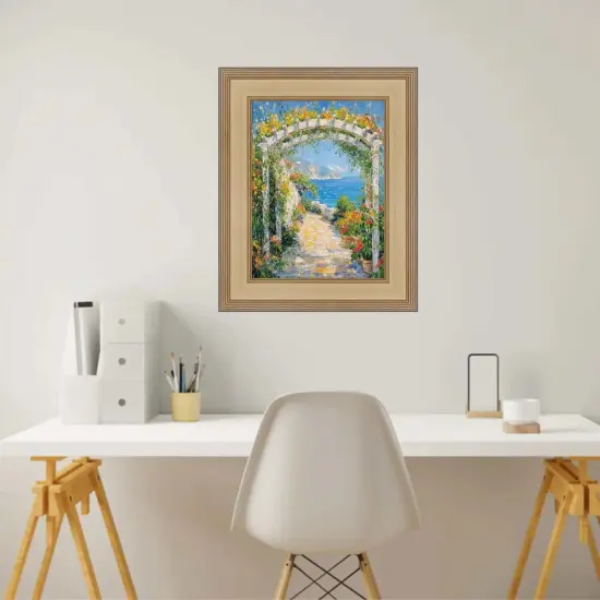 Wide Antique Silver Gold Wash Picture Frame 10x14 frame {4}