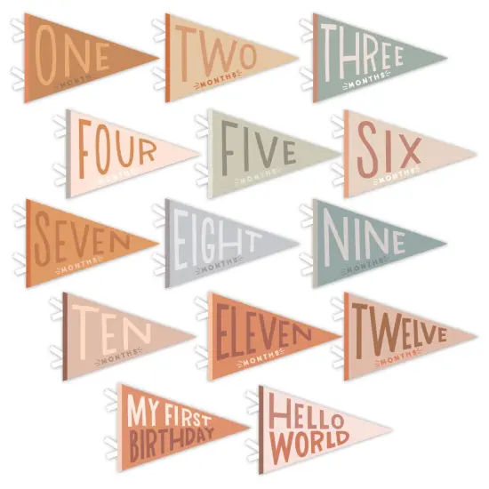 MOUNTAIN FIELDS PETIT MILESTONE PENNANTS {1}