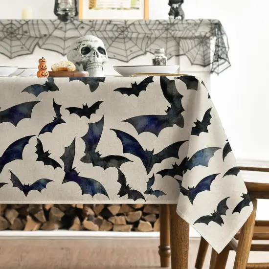 Halloween Tablecloth 60x84 Inch Rectangular {3}