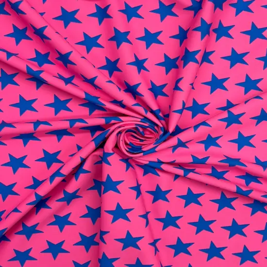 1 Yard Star Print Spandex Fabric Swimwear Dancewear Leggings Activewear 58/60 Inches Wide Lavender +Yellow {2}