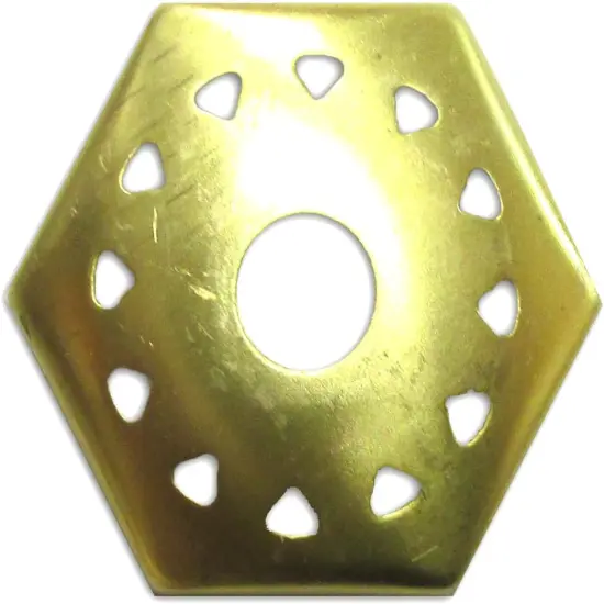 1-1/2" Vented Hexagon Vase Cap for Lamps and Fixtures {1}