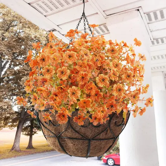 10Pcs Artificial Fall Flowers Outdoor {3}