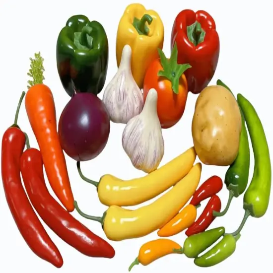 22pcs Realistic Artificial Fake Vegetables, Artificial Vegetables for Decoration {2}