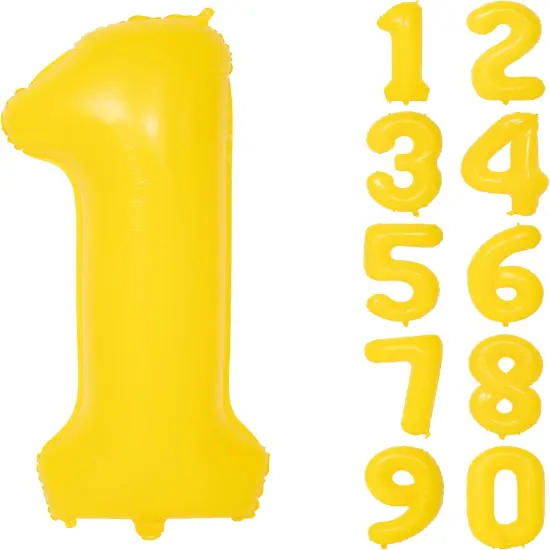 Helium Foil Mylar Balloon(Yellow 1) {1}