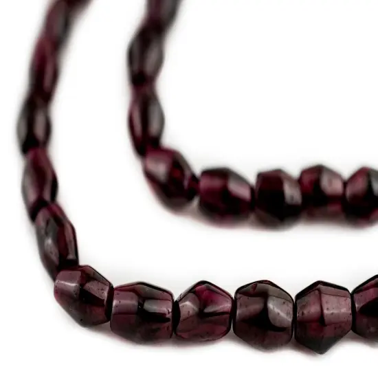 The Bead Chest Bicone Garnet Beads (4-6mm) {1}