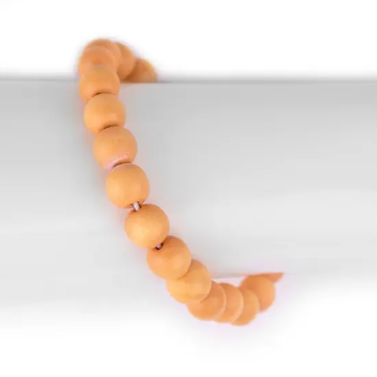 The Bead Chest Wood Stretch Bracelet, Yellow - Stackable Beaded Jewelry, Unisex for Men & Women {3}