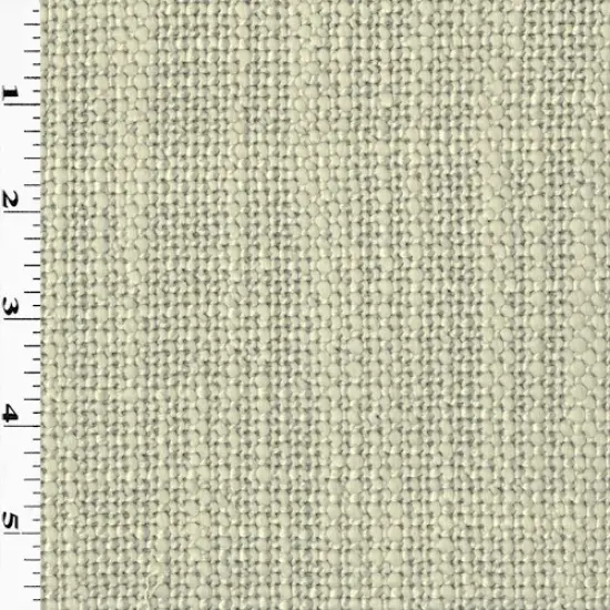 Off-White/Mist Gray Textured Bonded Woven Decorating Fabric By the Yard {1}