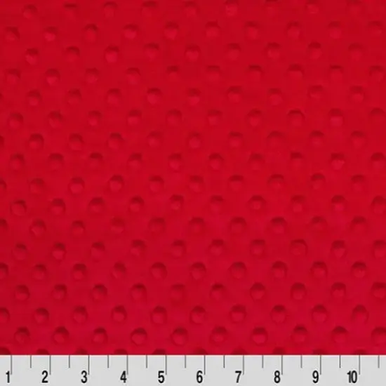 Red Cuddle Dimple Fabric per yard {1}