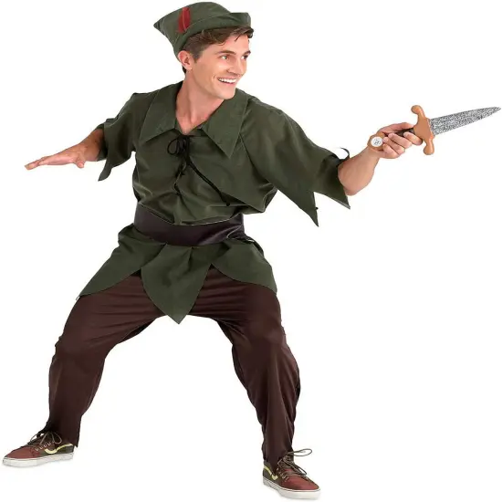 PETER PAN robin hood elf disney adult halloween mens classic costume XL Chest 42-46 {2}