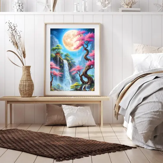 Moon Tree Full Drill Diamond Dots Paintings for Beginners 12x16inch {2}