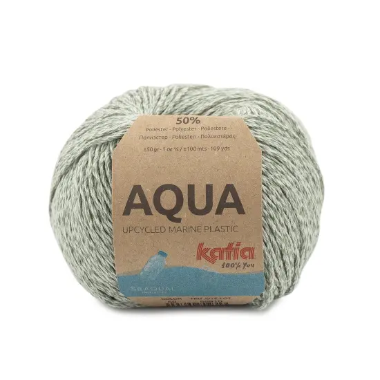 Katia AQUA: a SEAQUAL Initiative Cotton Blended Yarn Sky blue {2}