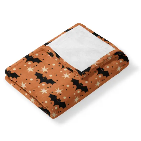 Halloween Silk Touch Throw Blanket Flying Bats {4}