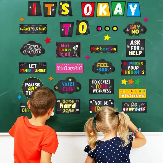 Mental Health Posters Bulletin Board Set - Colorful {4}