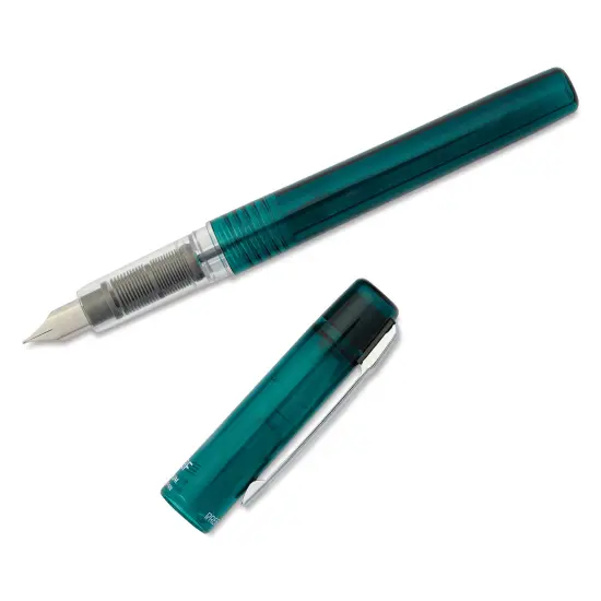 Platinum Prefounte Fountain Pen - Dark Emerald, Fine {1}