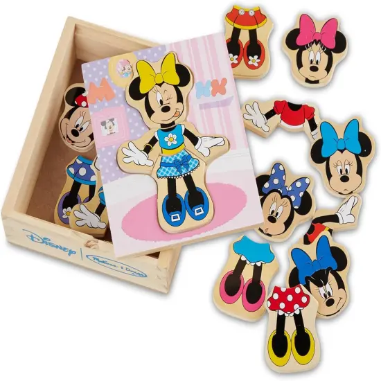Minnie Mouse Mix and Match Dress-Up Wooden Play Set (18 pcs) {1}