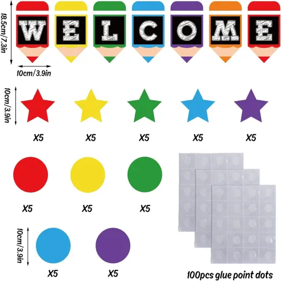 57 Pieces Welcome Bulletin Board Set {2}