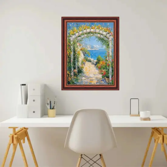 Certificate Gloss Walnut Wood With Gold Lip Picture Frame 40x40 frame {4}