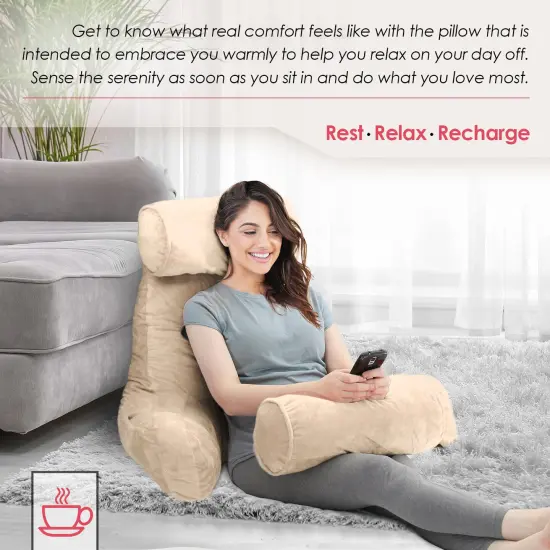 Nestl Reading Pillow with Portable Laptop Lap Desk {7}