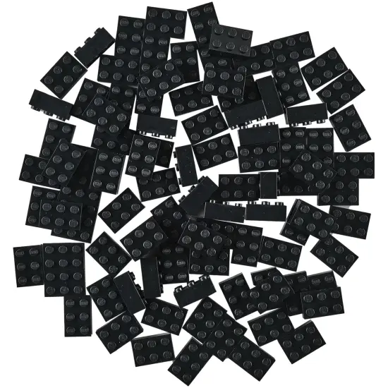 Strictly Briks Classic Bricks Starter Kit, Black, 96 Pieces, 2x3 Studs, Building Creative Play Set for Ages 3 and Up, 100% Compatible with All Major Brick Brands {1}