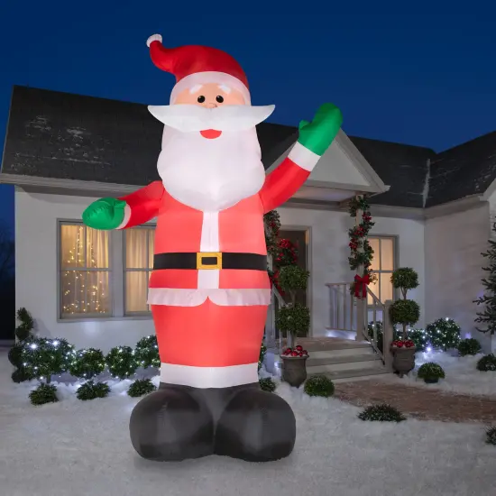 20' Gemmy Airblown Inflatable Colossal Santa Claus Yard Decoration {2}