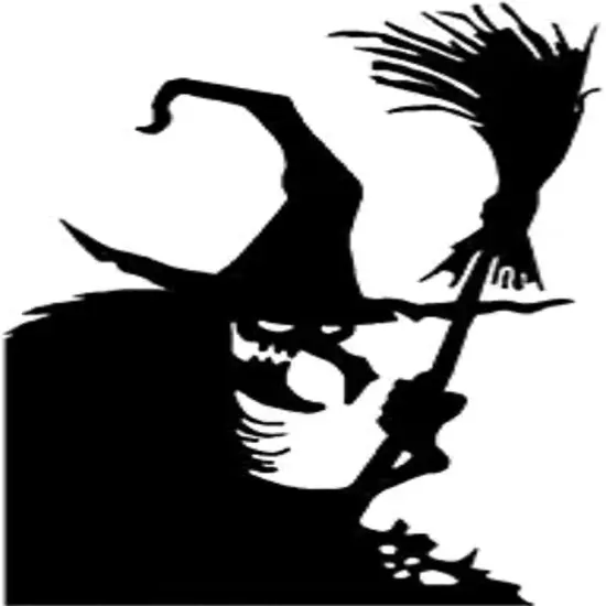 Halloween Giant Witch Window Posters {1}