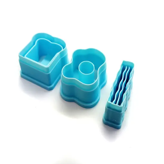 Breakfast Clay Cutters, 3 pc, Bacon Fried Egg & Toast Slice, Adorabilities {2}
