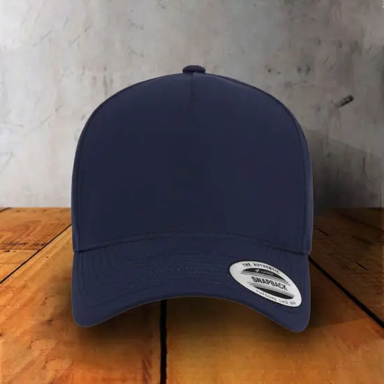 1 Count Scenic Trucker Cap Five Panel Low Profile with Recycled Pre Curved Bill Black {4}