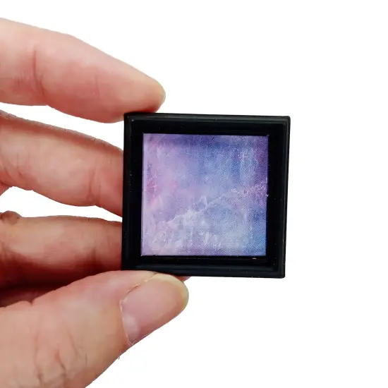 Galaxy Wall Art for Dollhouses, 8 pc, Celestial Decor 1:12 Scale, Purple Black & Silver, Adorabilities {3}