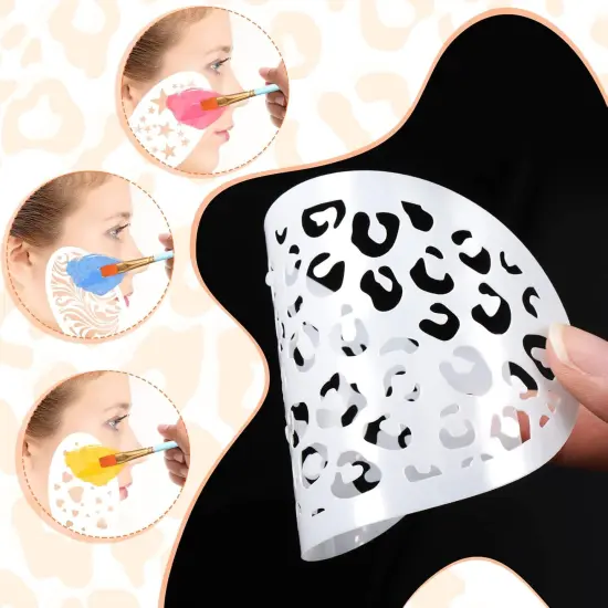 24 Pieces Face Paint Stencils(Vivid Style) {3}