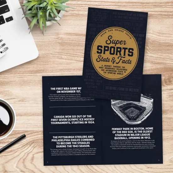 Super Sports Stats & Facts Softcover Book {6}