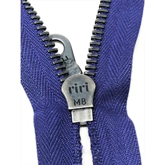 Zipper &ndash; Purple 8MM Antique Nickel Closed Bottom {6}