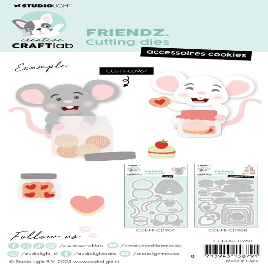 Studio Light Friendz Cutting Dies -Nr. 968 Cookie Accessories {3}