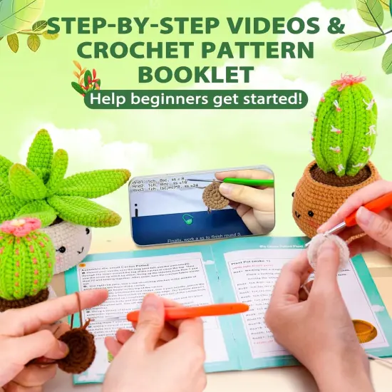 4 Pack Plants Family Crochet Kit {2}