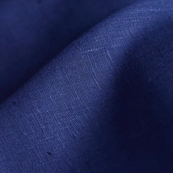 1 Yard Pure Linen Fabric Royal Blue Midweight Solid 7.5 Oz 58 Inches Wide {1}