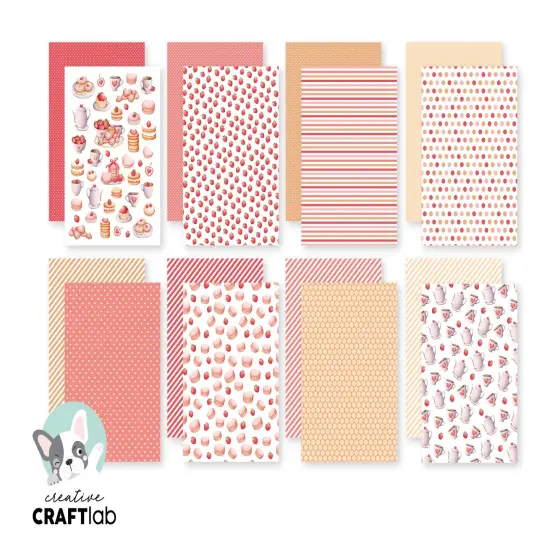 Studio Light Friendz Design Paper Pad 8.26"X5.83" 24/Pkg-Nr. 293 Tea Party {4}