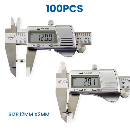 DIYMAG 100Pcs Refrigerator Magnets, Small Round Disc Magnets for Crafts, Premium Brushed Nickel Tiny Fridge Magnets, Office Magnets, and Whiteboard Magnets {6}