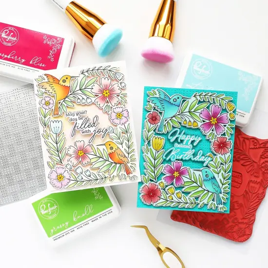 Pinkfresh Studio Die 1/Pkg-Happy Hummingbirds {3}