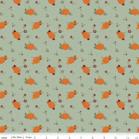 Pumpkins in Hazy (c16192-hazy) | The Awe of Autumn | Sandy Gervais | Riley Blake {1}