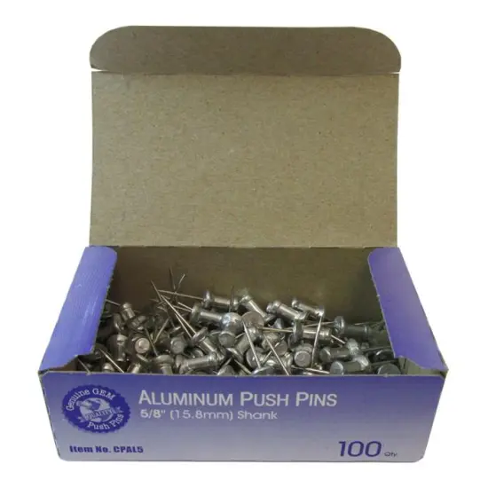 Push Pins 5/8" Steel Point 100/Box {1}
