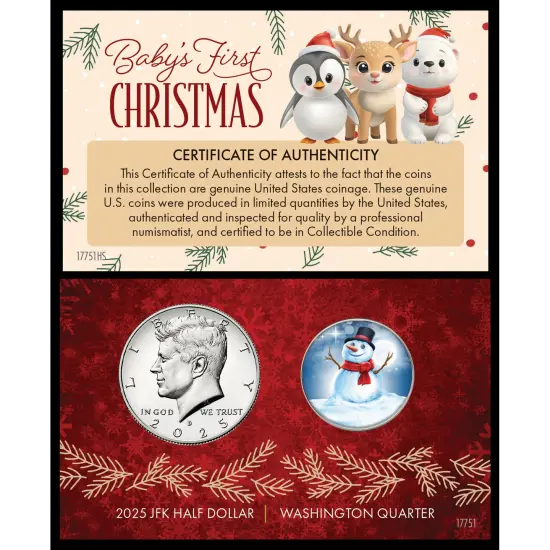 2025 Baby's First Christmas Collectible Coin Card {1}